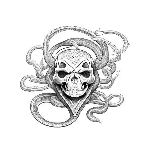 Snake King Skull