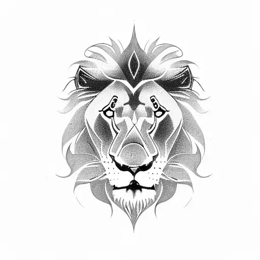 Lion With Chains As Mane