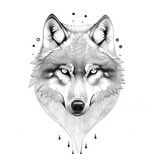 A Majestic Wolf Surrounded By Mist And Trees