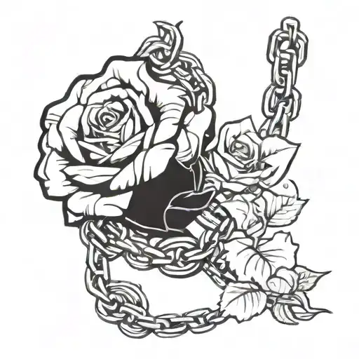 Chain And Rose Intertwined