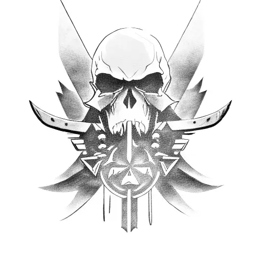 Legend Of Zelda On A Hawg Motorcycle Skull Gun Skeleton Grim Reaper Amaerican Flag Tribal Link