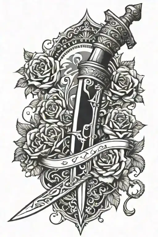 Dagger Inner Forearm