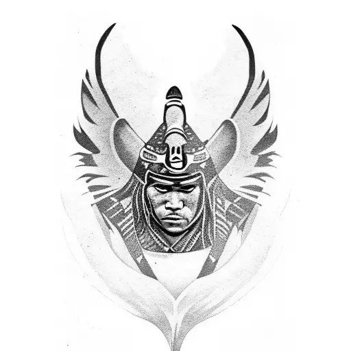 Tlingit Warrior With Ravens And Frogs