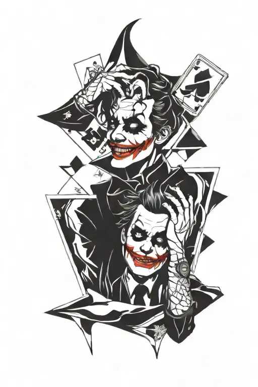 Harly Quinn And The Joker Cards Logo