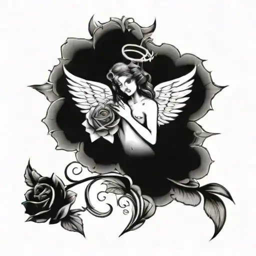 Roses Angel Holding