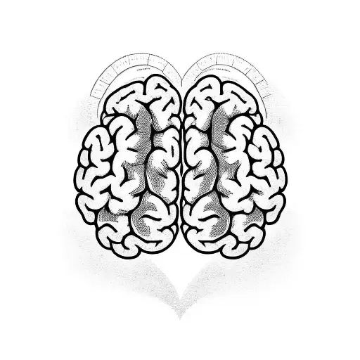 A Scale With A Brain And A Heart On Each Side Trying To Balance Love And Reason