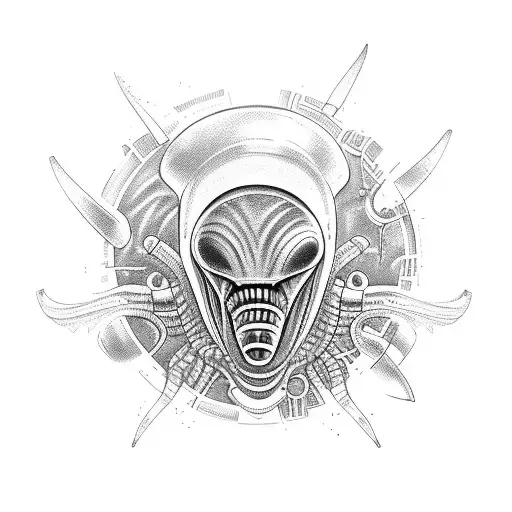 Alien Scientist With A Pipette