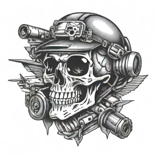 Fpv Drone Pilot Skull