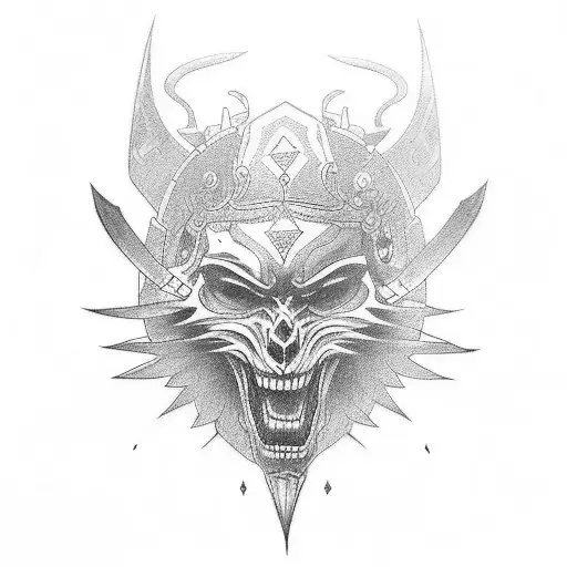 Espadas Con Rostros Samurai