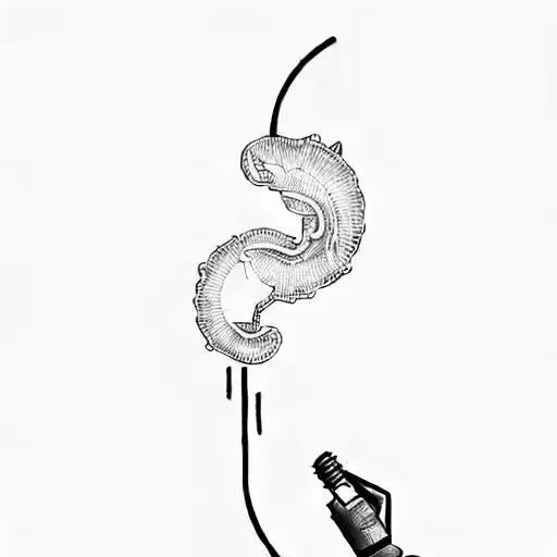 A Person With A Flashlight In The Dark