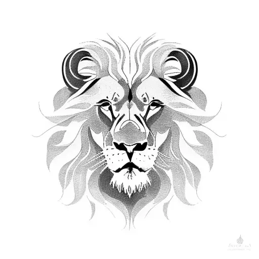 A Lion With 3 Small Lion Cubs