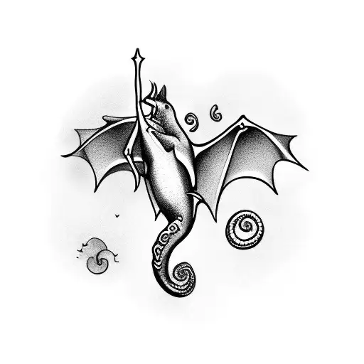Bat And Seahorse