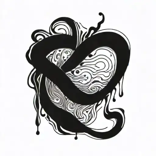 Black Retangle Turn Into Liquid