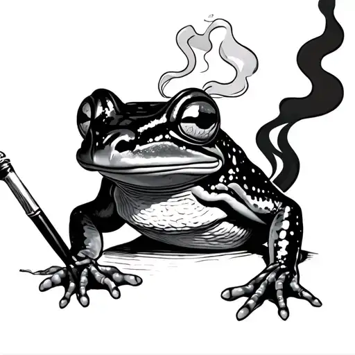 Mage Frog Smoking