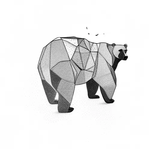 Bear Standing Over Bull