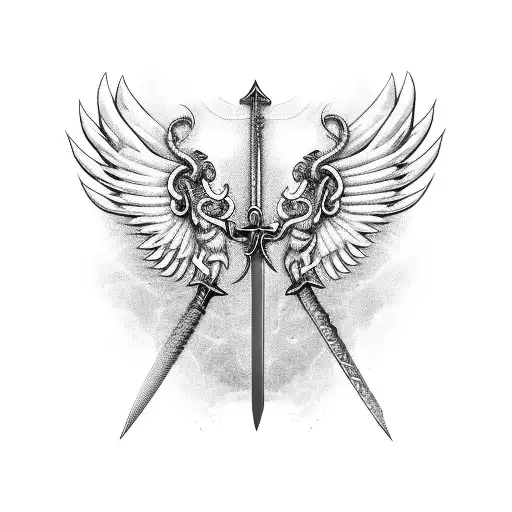 Sword With Wings Cyberpank