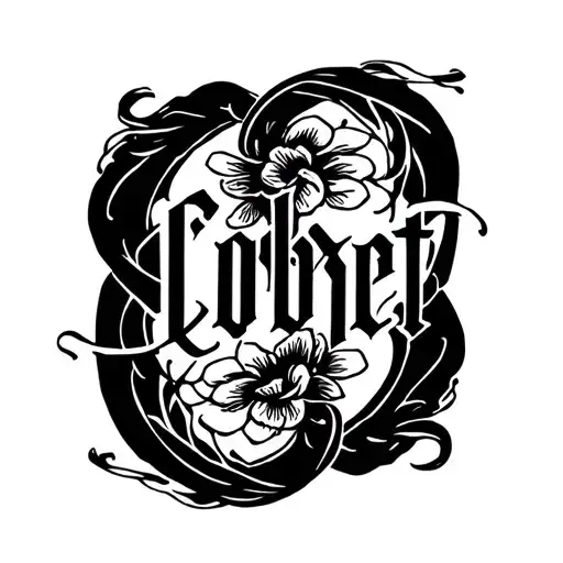 Last Name Corbet Written In Elegant Script