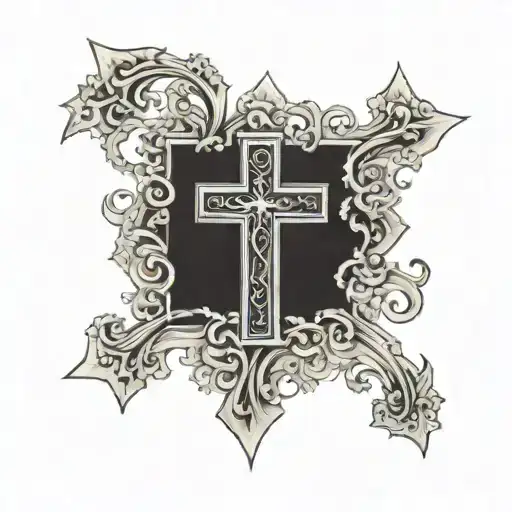 Cross With Bible Cerse