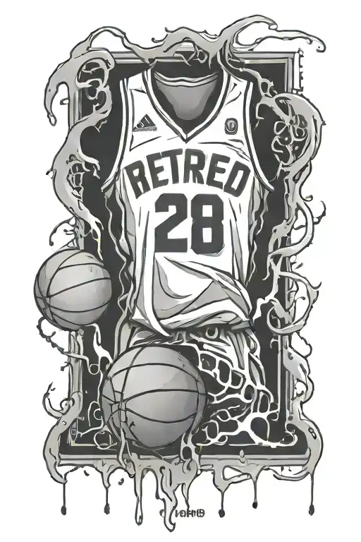 Retired Basketball Jersey