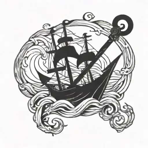 Anchor From The Sea Waves