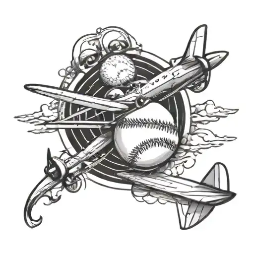 Baseball And Airplane