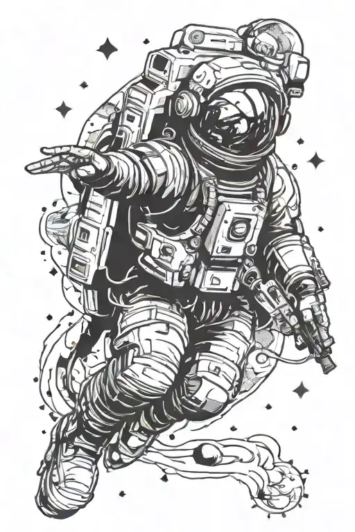 Astronaunt Space Surrounded