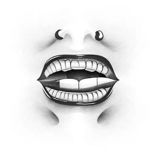 Mouth Biting The Word Fear