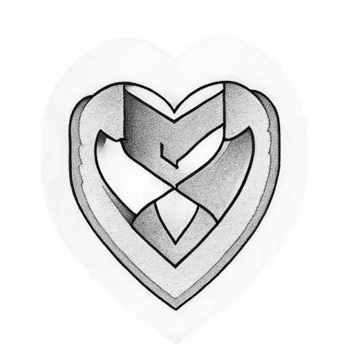 Initials Pw In A Small Heart On Ring Finger