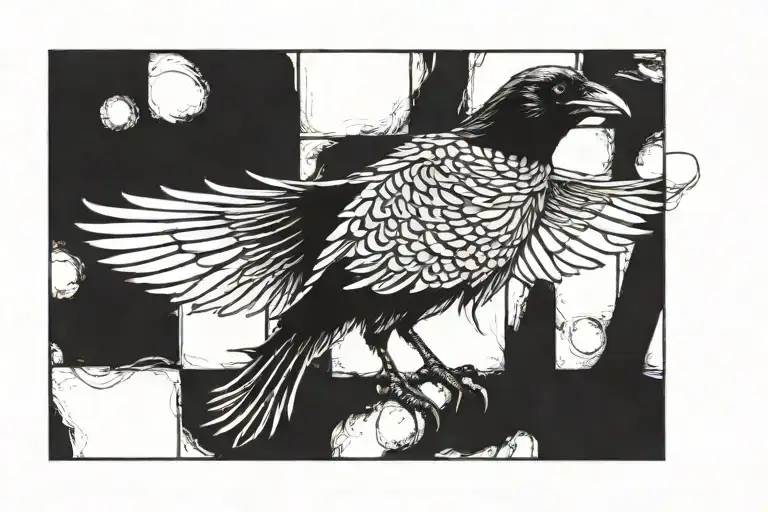 Crow Tramp Stamp Cybersigilism