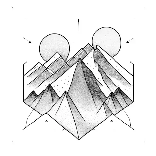 A Minimalist Mountain Range