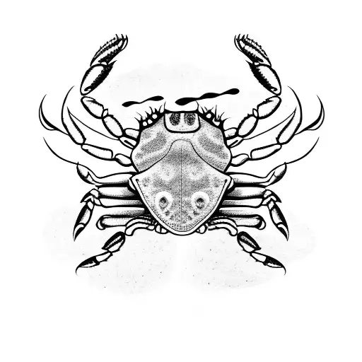 A Fierce-looking Crab Shredding On A Guitar