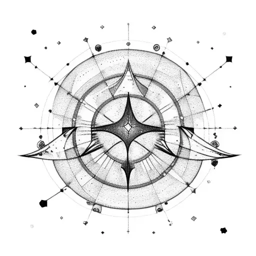 Pisces Constellation Formed By Interconnected Hearts