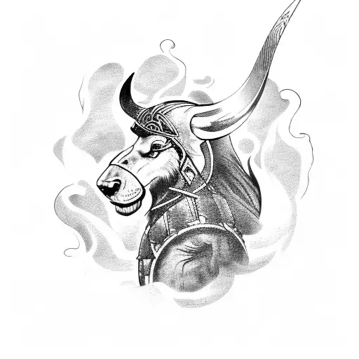 A Fierce Viking Warrior Riding A Motorcycle Through A Dense Forest