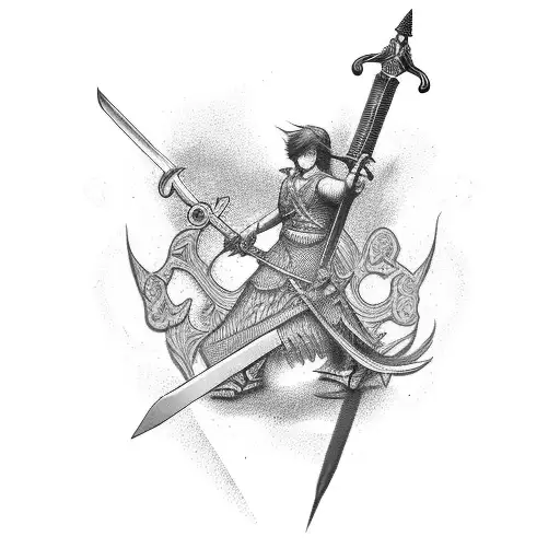 Scale With A Sword For A Rod