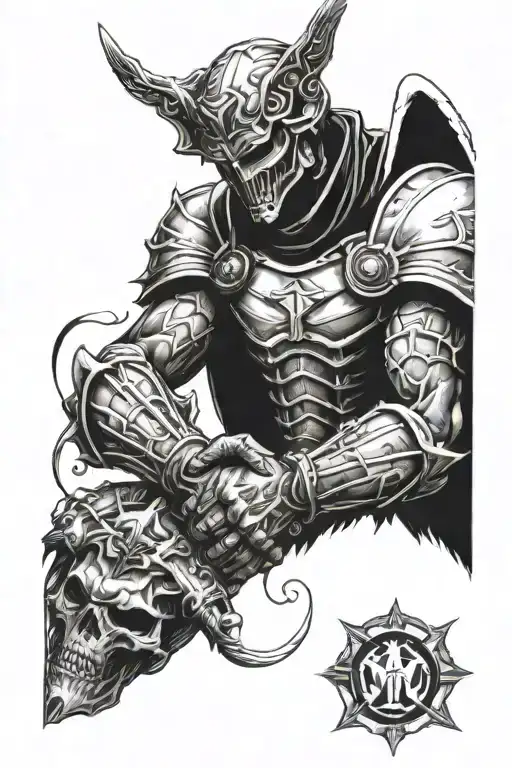 Arch Angel Micheal Shaking Hands With Doomguy