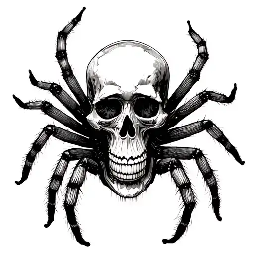 Skull And Tarantula Weaving