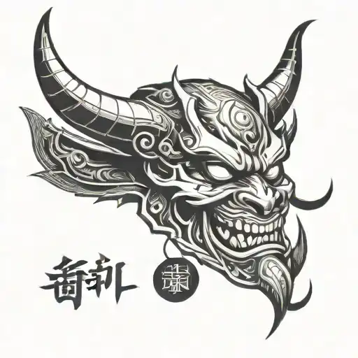 A Oni Demon Mask