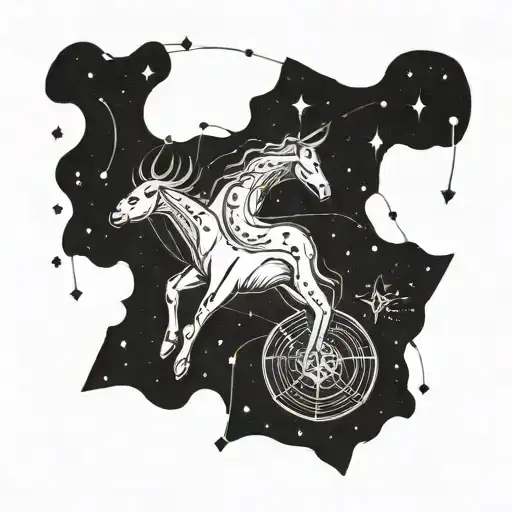 Aries Constellation Intertwined With A Quote About New Beginnings