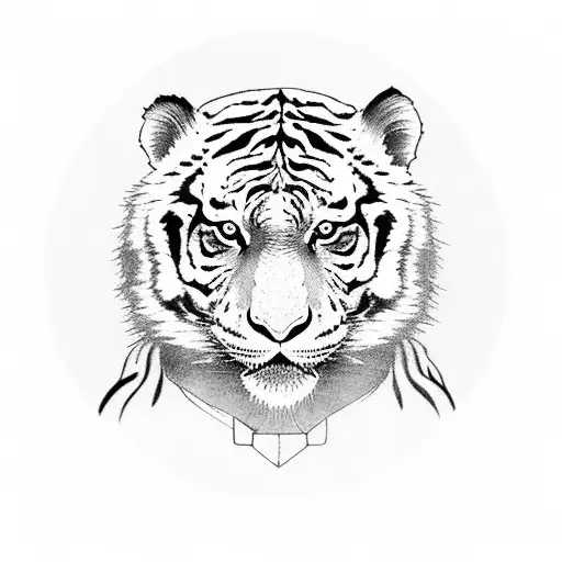 The Wisdom Monkeys With A Tiger Instead Of The Monkey