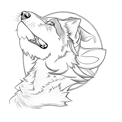 A Wolf With Blue Eyes