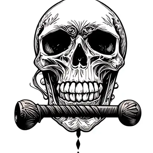 Skull With A Rod Heavy Sport