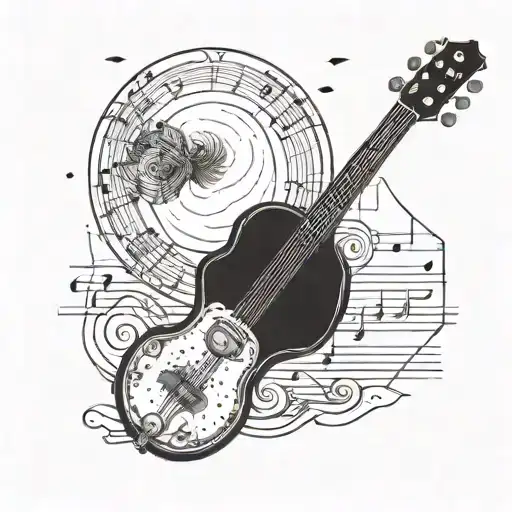 Incorporate A Philosophical Quote Into A Music-themed Tattoo Design