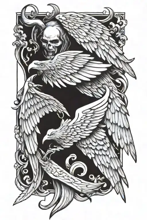 Devil Wing And Angel Wing