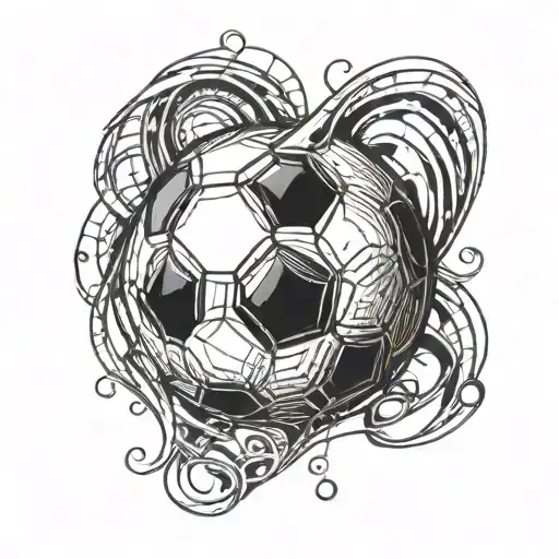 A Soccer Ball Morphing Into A Heart Symbolizing Love For The Game And Passion For Futebol
