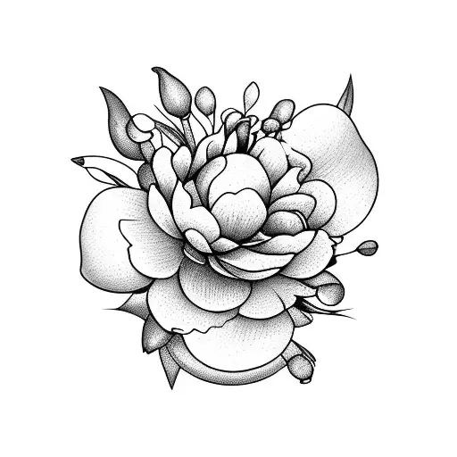 Peonies And Lily Of The Valley