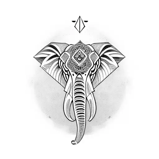 Abhaya Mudra Conected To Elephant Trunk