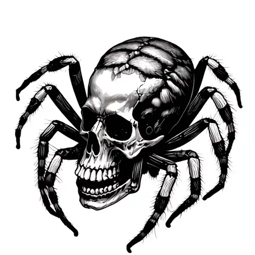 Skull And Tarantula Weaving