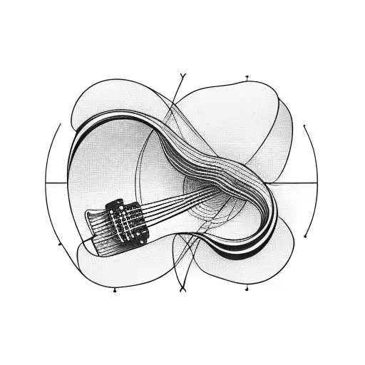 Guitar Strings Intertwined With Winding Roads