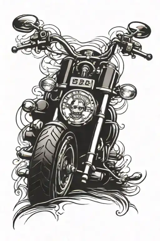 Motorcycle Whiskey Bottle Western