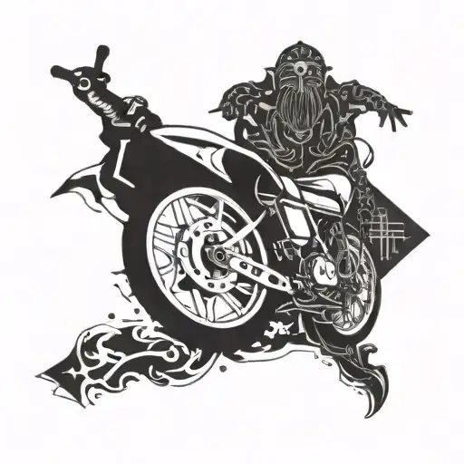 Incorporate Religious Symbols Into A Dirtbike Design